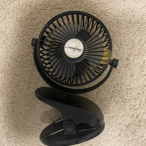 Desk Fan in Black